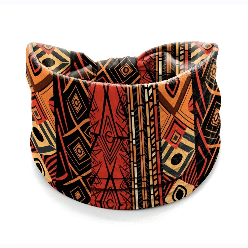 Women’s Hair Band African Print Pattern Wide Edge Elastic Knot Sports Yoga Headband Women’s Headwear Hair Accessories