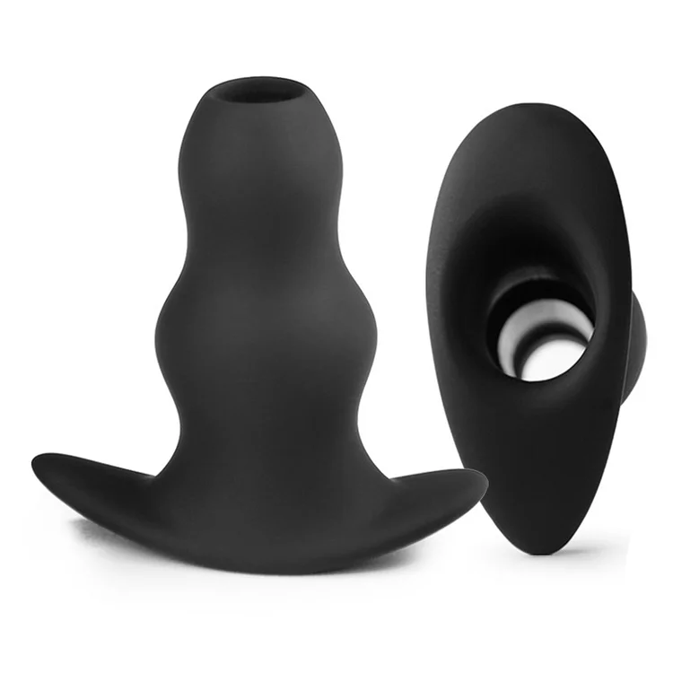 Silicone Hollow Anal Plug Butt Open Expander Anal Dilator