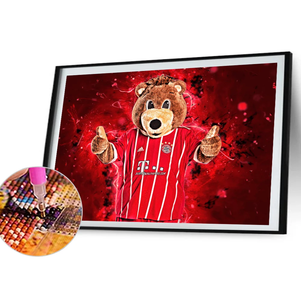 Full Round Diamond Painting 40*30cm - Bernie The Bear