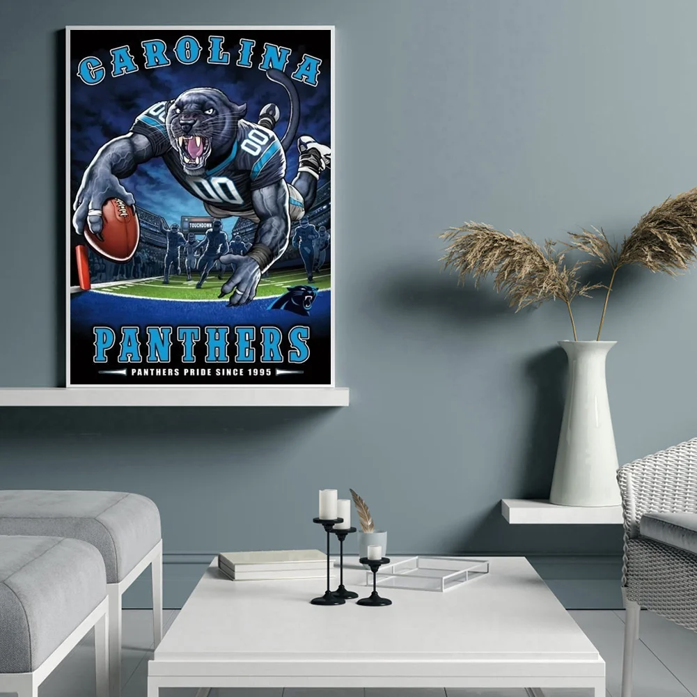 5D DIY Diamond Painting Rugby Abstract Full Round Drill Mosaic Picture Kit