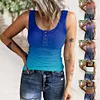 Gioiacombo&trade; Canotta da donna estiva filettata slim fit con cinturino largo