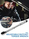 5-60N.m Adjustable Torques Key Square Drive Reversible Ratchet Spanner Hand Tool