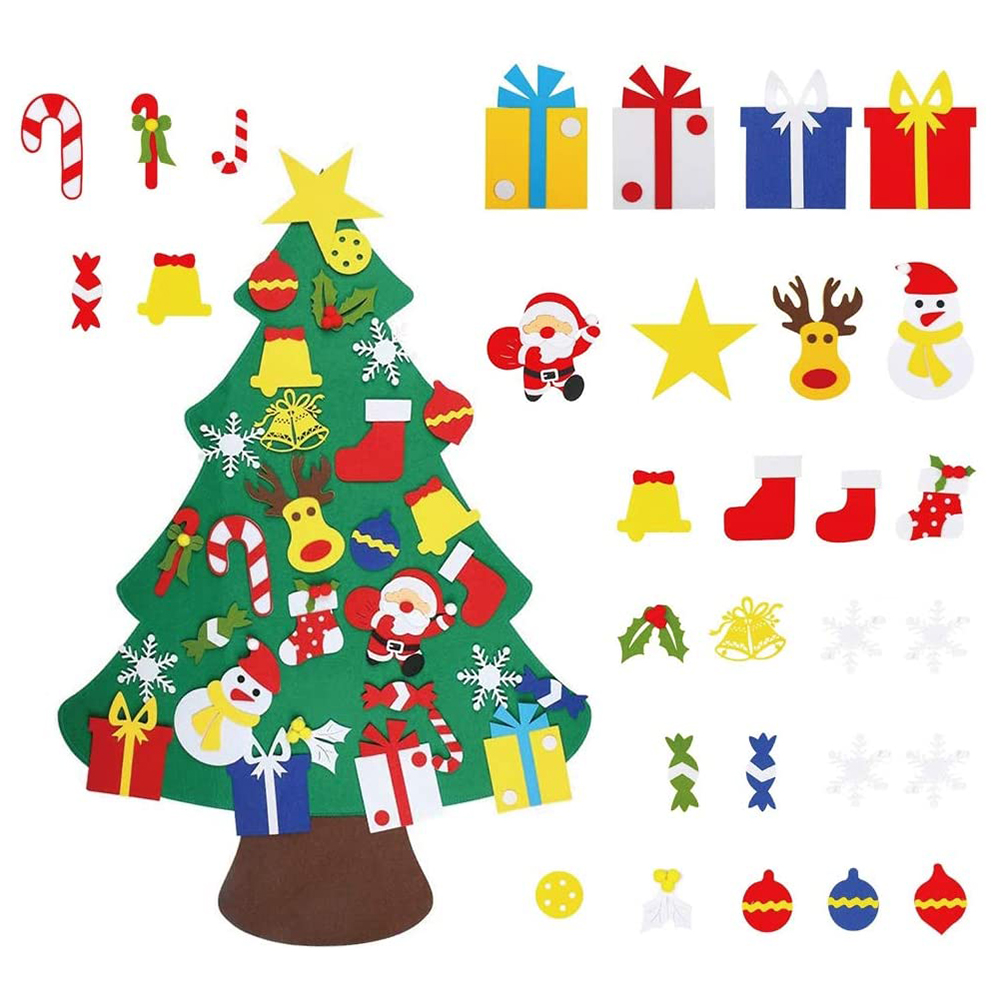 

3D Felt Christmas Tree Ornaments Kids DIY Xmas Decoration, 501 Original