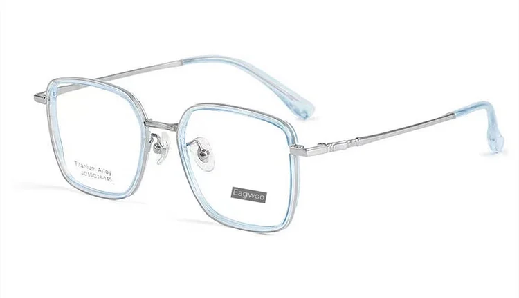 Eyeglasses Men Glasses Designed Full Rim Square Spectacle Vintage Style High Diopter Suitable Thick Rim to Hide Lenses