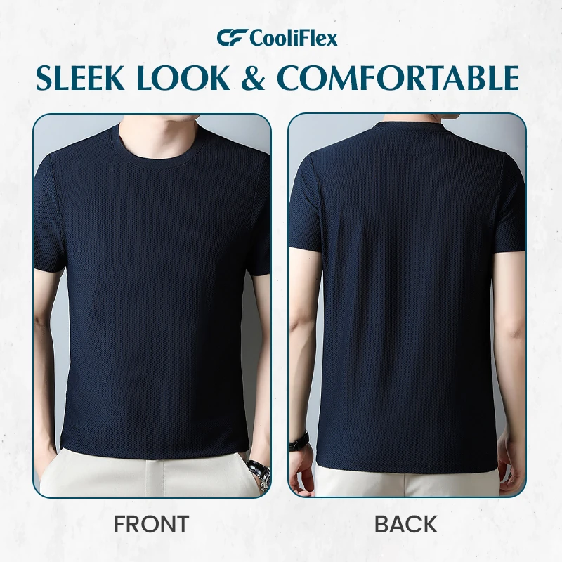 CooliFlex - Breathable Ice Silk Waffle Weave T-shirt 