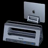 RayCue USB C Docking Station Dual Monitor for MacBook Pro/Air