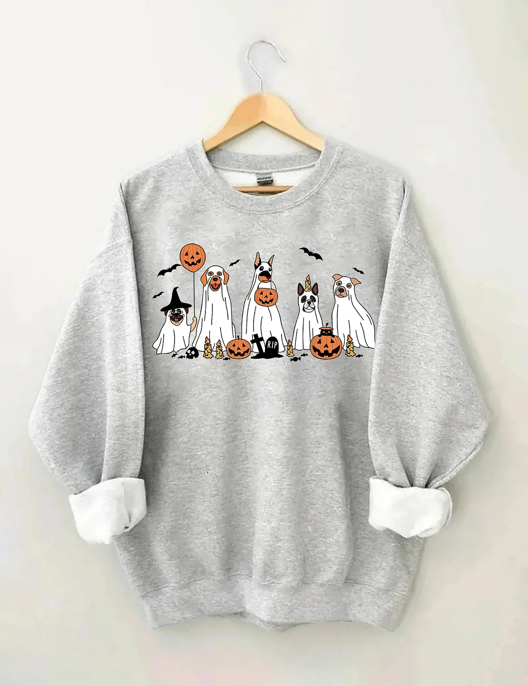 Halloween Ghost Dog Sweatshirt