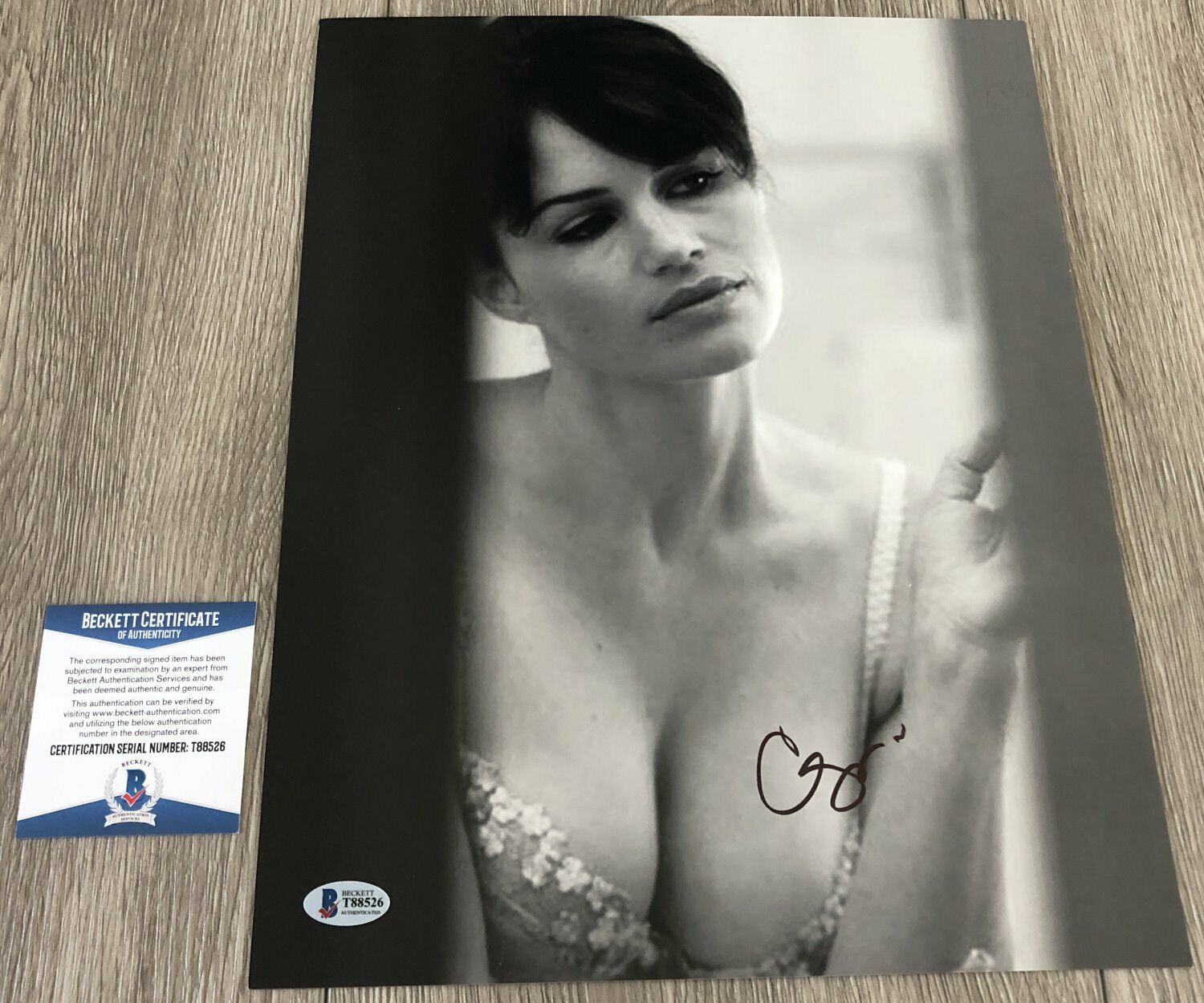 CARLA GUGINO SIGNED AUTOGRAPH WATCHMEN JETT 11x14 Photo Poster painting wPROOF & BECKETT BAS COA