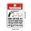 No Trespassing - Vintage Metal Signs - 30*40cm - Warning
