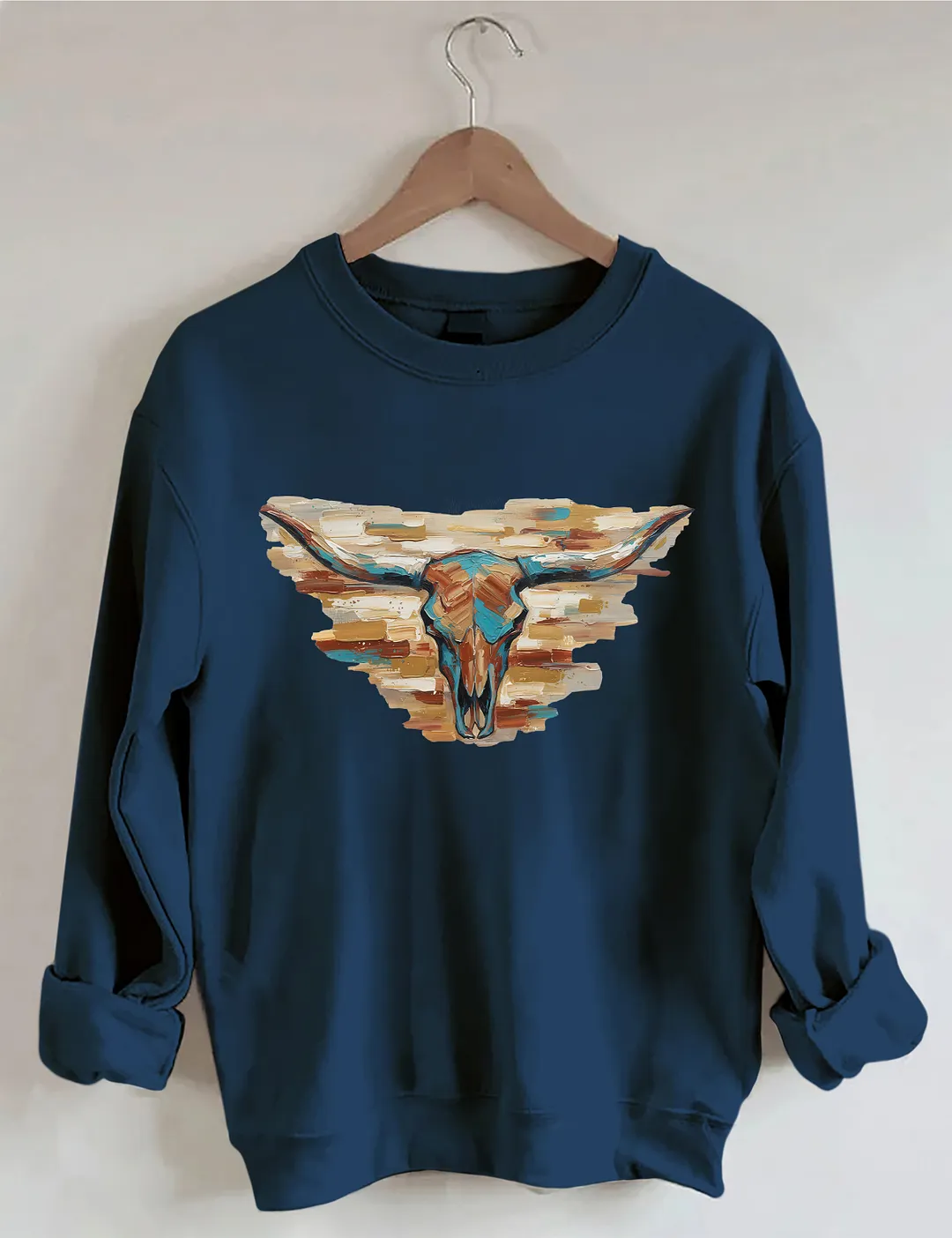 Longhorn Cow Sweatshirt