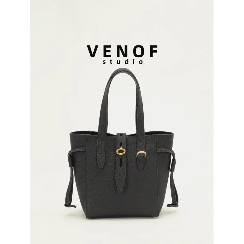 VENOF Luxury Handbag Women Shoulder Brand Designer Bags Ladies Fashion Genuine Leather Crossbody Sling Messenger Small Tote Bag
