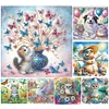 (Multi-Style)Animal-Partial Special Shaped Diamond Painting 40*40CM