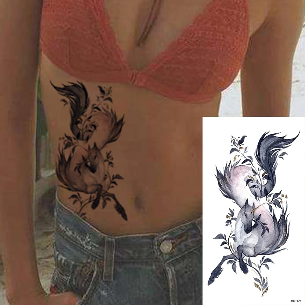 Waterproof Temporary Tattoo Sticker 3D Lace Rose Flower Tattoos Line Lotus Body Art Arm Fake Sleeve Tatoo Women Men