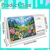 2027-2028 Two-Year Diamond Painting Calendar Kit, 13 Exquisite Multicolor Butterfly And Floral Illustrations, Large Size Desk Calendar, Mosaic Art Coil-Bound Desktop Planner
