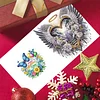 6PCS Diamond Painting Wing Greeting Cards Postcards with Envelopes