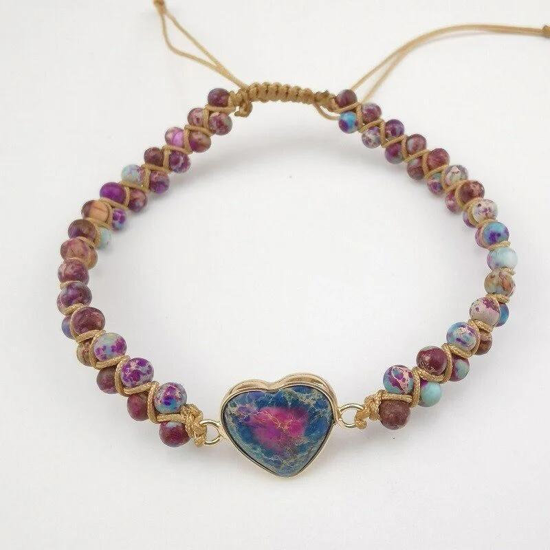 Hot Sale 49% OFF ❤️- Passionate Heart Jasper Bracelet🎁The best gift for loved ones💕