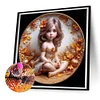 Diamond Painting -DIY Round Drill Little Girl