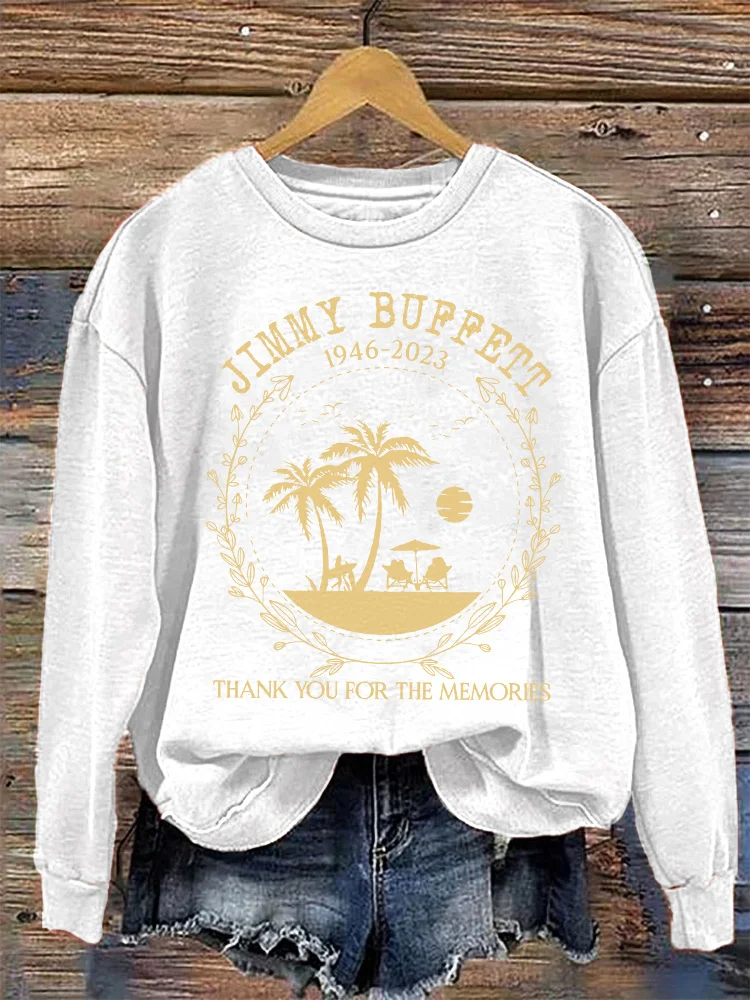 Comstylish Women's Thank You For The Memories print vintage sweatshirt