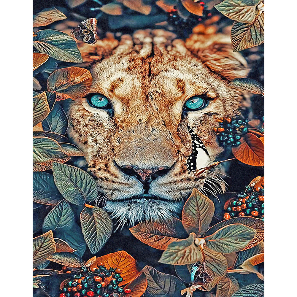 

Flower Bush Leopard - Round Drill Diamond Painting - 40*50CM, 501 Original