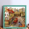 [Brand]Rainy Scene - 14CT Stamped Cross Stitch - 47*46cm