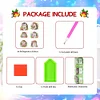 6Pcs Acrylic Spring Flower Hedgehog DIY Diamond Art Refrigerator Magnets Sticker