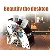 DIY Diamond Painting Kit dreieckige Organizer Box Sch&auml;del Holz Aufbewahrungsbox