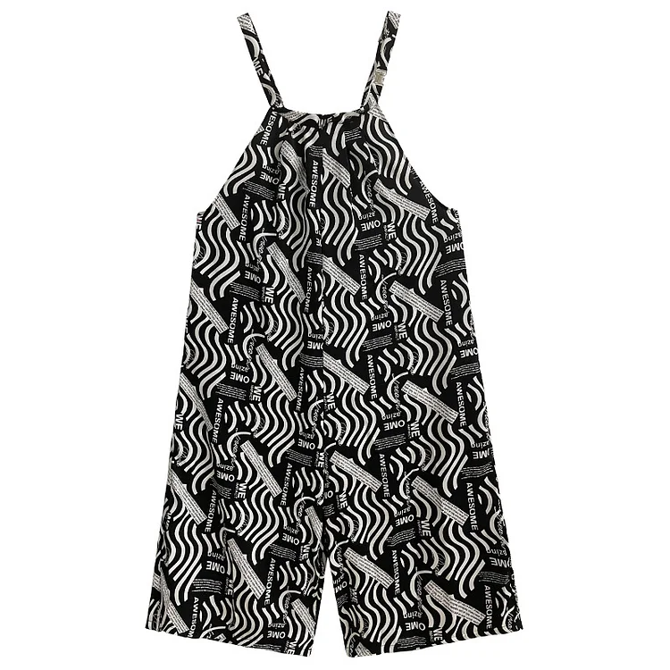 Lazy Style Suspenders Wide Leg Jumpsuit - yankia
