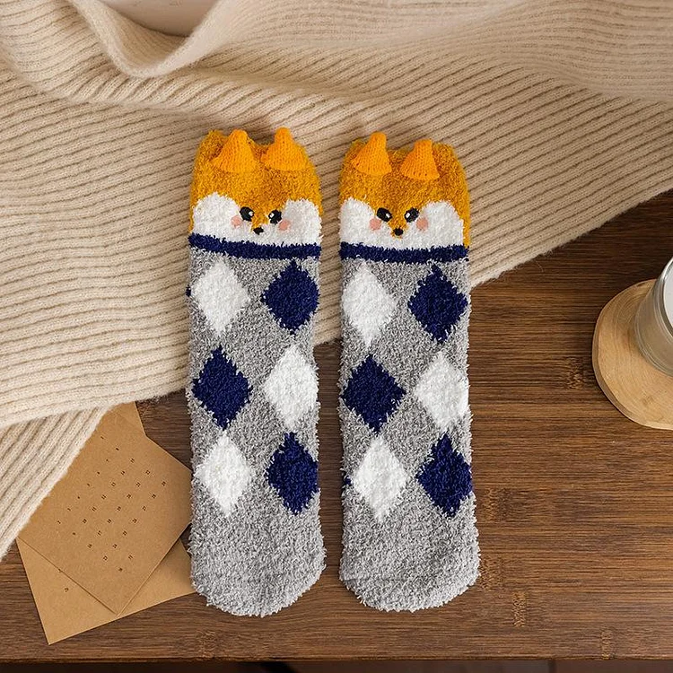 Animal Personality Floor Socks
