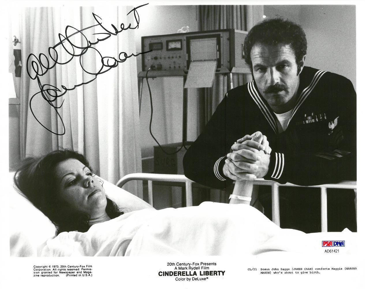 James Caan Signed Cinderella Liberty Auto 8x10 B/W Promo Photo Poster painting PSA/DNA #AD61421