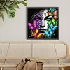 Diamond Painting -DIY Round Drill Butterfly Girl(40x40cm)
