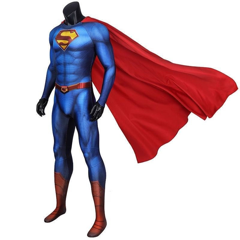 Superman and Lois Cosplay Costume Zentai Bodysuit Suit-elleschic