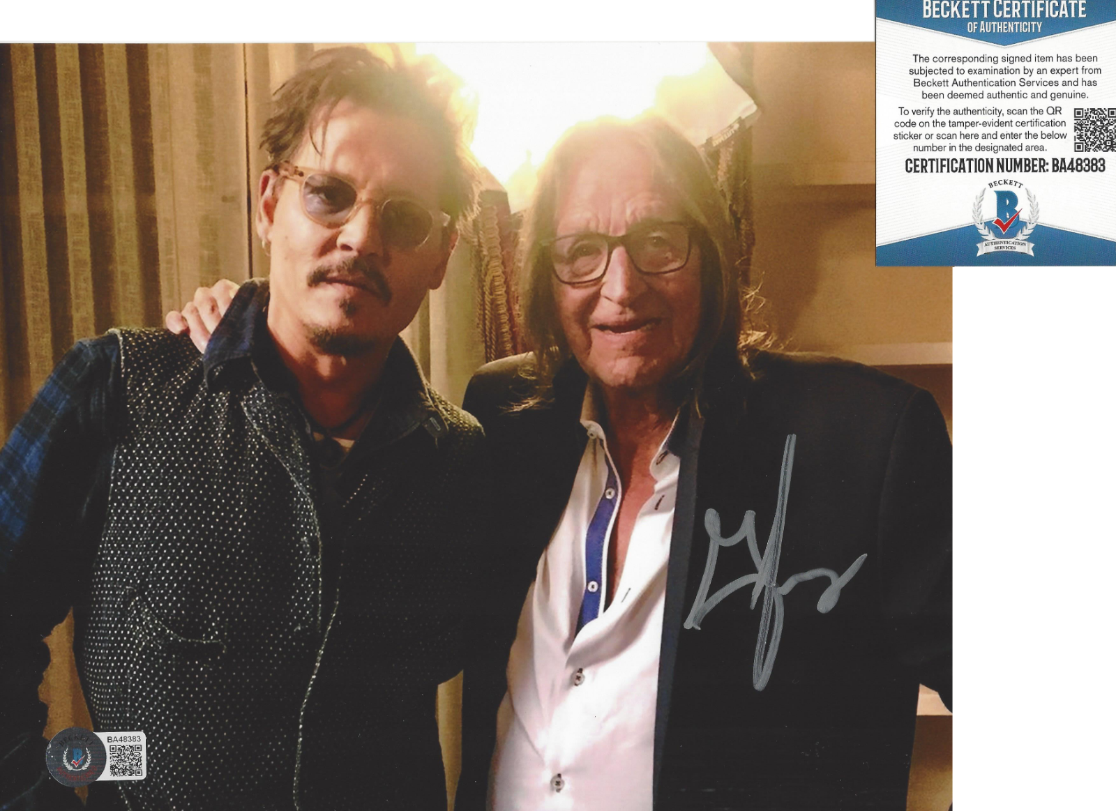 BOSTON GEORGE JUNG SIGNED BLOW MOVIE 8x10 Photo Poster painting W/DEPP BECKETT COA DRUG LEGEND