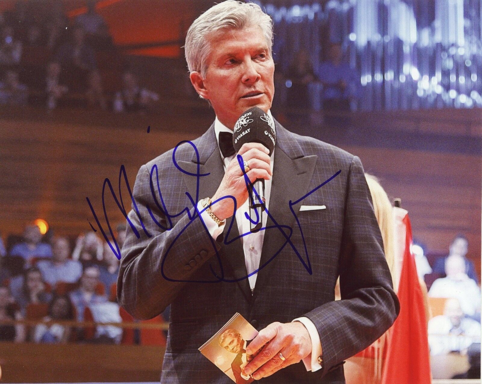 MICHAEL BUFFER Authentic Hand-Signed LETS GET READY TO RUMBLE!