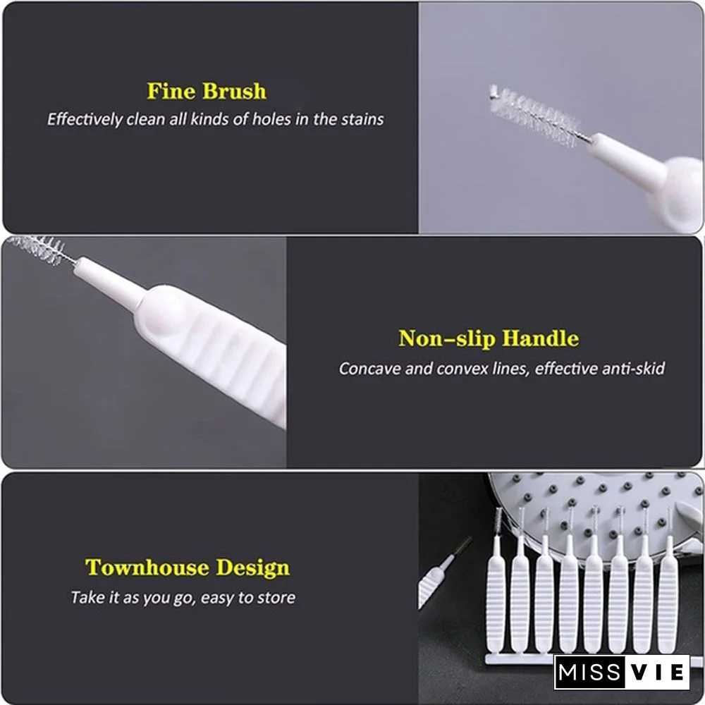 Shower Nozzle Cleaning Brush - Anti-Clogging Pore Gap Cleaning Brush 10 PCS Multifunctional Mini Crevice Small Hole Brush