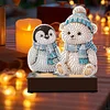 Pinguin Bär Kerzenhalter - 5d DIY Handwerk Ornament