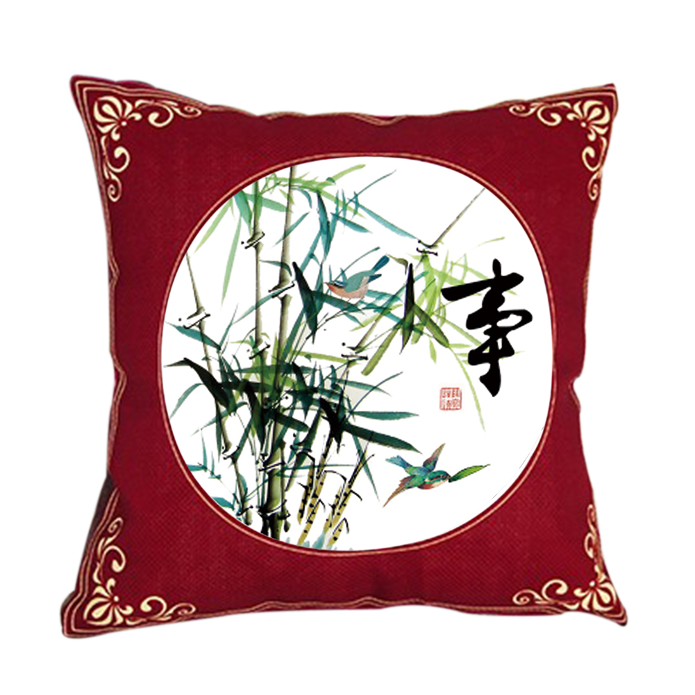 

Bamboo - 11CT Stamped Cross Stitch Pillowcase - 45*45CM, 501 Original