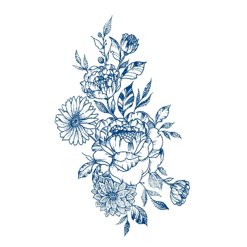 Juice Lasting Ink Tattoo Body Art Waterproof Temporary Sticker Snake Musical Note Women Totem Small Paw Rose Arm Fake Tattoos