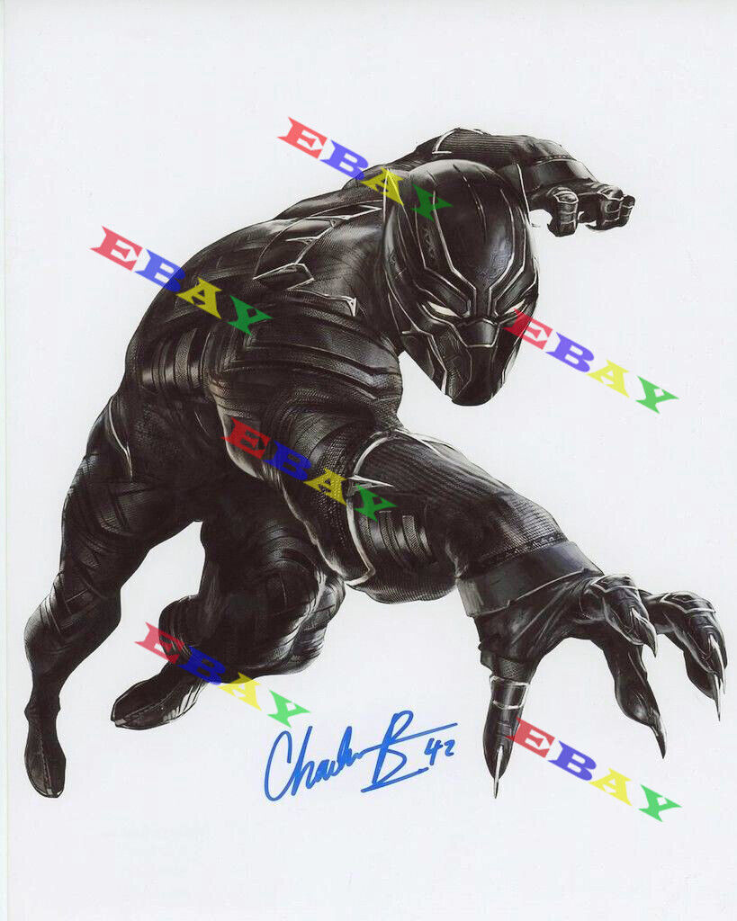 Chadwick Boseman Black Panther AUTOGRAPHED Signed 8x10 Photo Poster painting REPRINT