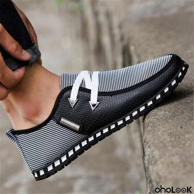 Breathable Lightweight Low-Cut Lace-Up Non Slip Walking Shoes