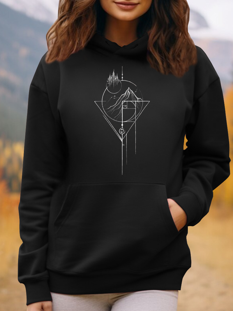 Women's White Fibonacci Fox Hoodie 