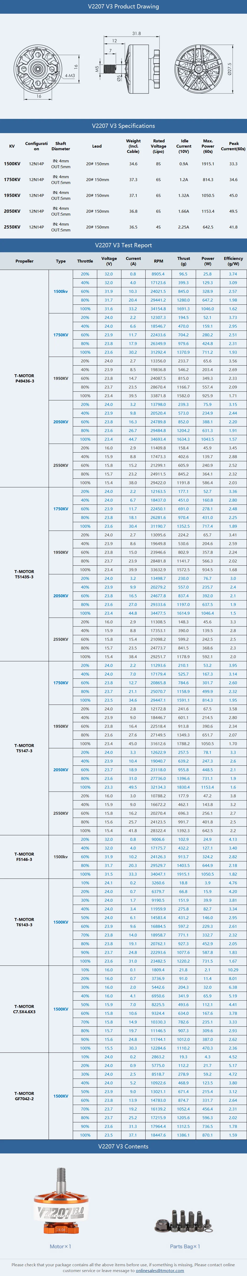 tmotor-V2207-V3-Motor