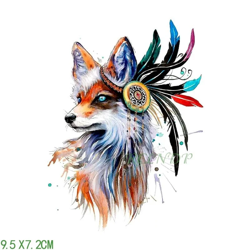 Waterproof Temporary Tattoo cute squirrel fox dog rabbit owl Cat animal fake tatto stickers flash tatoo for kids girl women lady