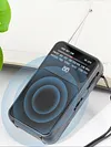 Portable Pocket AM FM Radio Battery Operated Pointer Radio Built-in Speaker