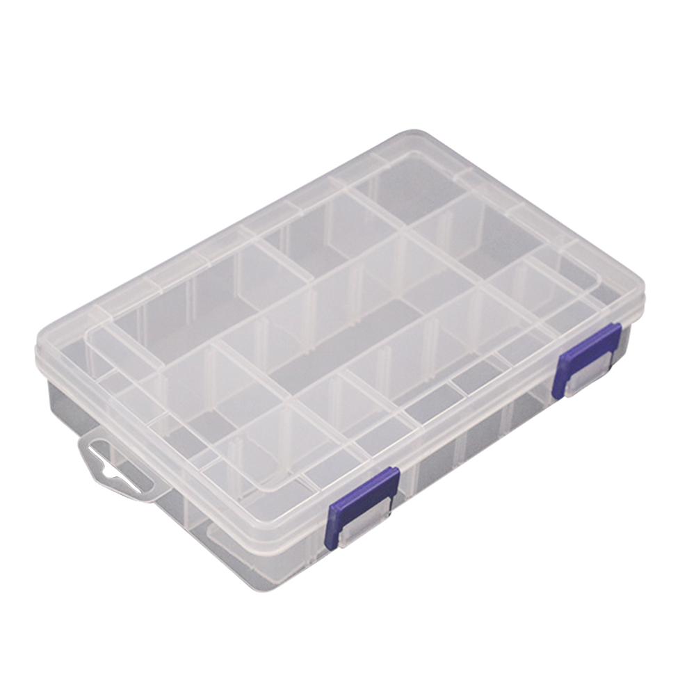 

13 Grids Fishing Tackle Box Bait Hook Storage Box with Adjustable Dividers, 501 Original