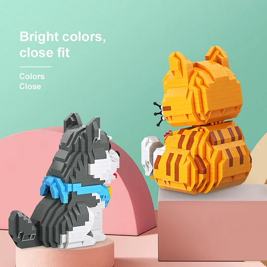 mayu +++ MOYU building blocks: 10 members of the cute pet family, a