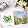 6pcs Diamond Painting Happy Birthdays Greeting Card with Envelope for Family Friends Holiday Gift Congratulations