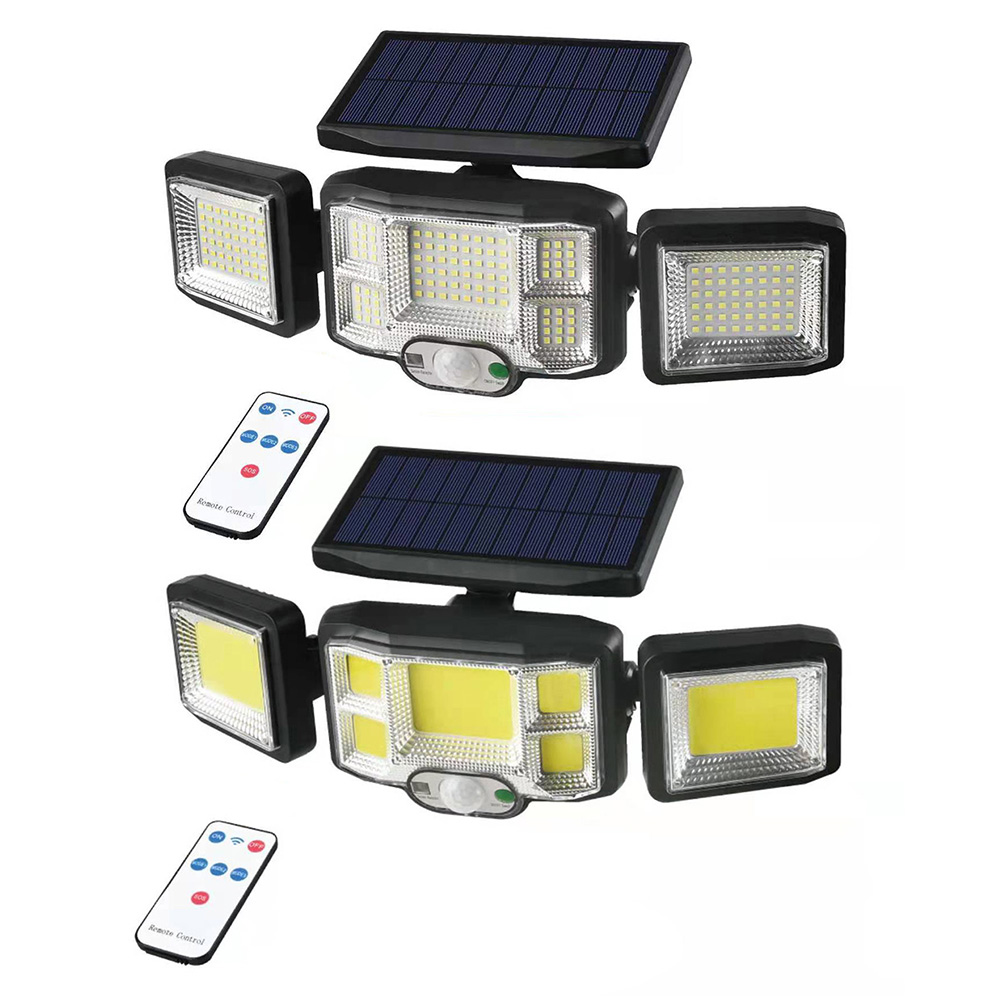

LED/COB Solar Energy Induction Waterproof Three-Head Courtyard Wall Lamp, 192led-2192a, 501 Original