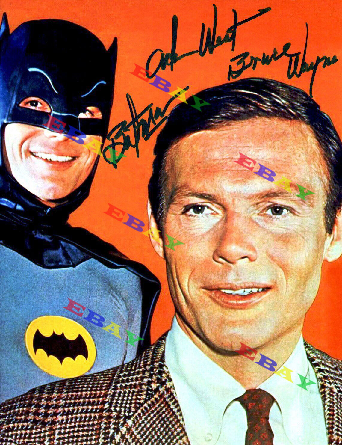 BATMAN-BRUCE WAYNE ADAM WEST AUTOGRAPHED Signed 8x10 Photo Poster painting REPRINT