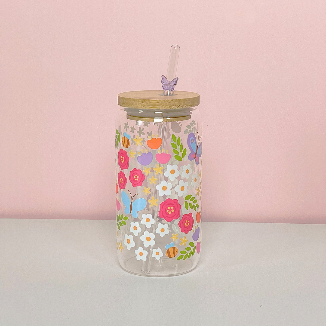 Maneifurui™ 【Happy Spring Garden】Glass Can