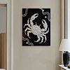 (30x40cm)Crab DIY Pearl Painting Framed Grape Handmade Pearl Material Art Kit Living Room Decor